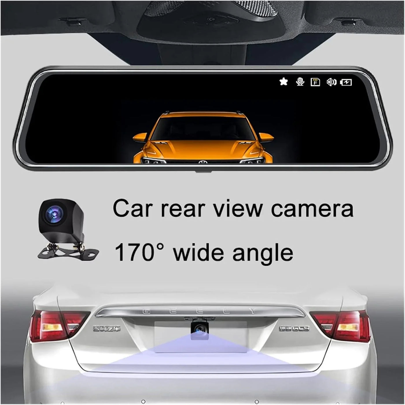 كاميرا أمامية وخلفية للسيارة مع شاشة لمس – رؤية شاملة وجودة عالية Front & Rear Dash Cam with Touch Screen – Full HD Wide View