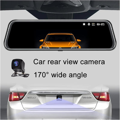 كاميرا أمامية وخلفية للسيارة مع شاشة لمس – رؤية شاملة وجودة عالية Front & Rear Dash Cam with Touch Screen – Full HD Wide View