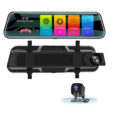 كاميرا أمامية وخلفية للسيارة مع شاشة لمس – رؤية شاملة وجودة عالية Front & Rear Dash Cam with Touch Screen – Full HD Wide View