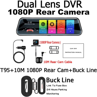 كاميرا أمامية وخلفية للسيارة مع شاشة لمس – رؤية شاملة وجودة عالية Front & Rear Dash Cam with Touch Screen – Full HD Wide View