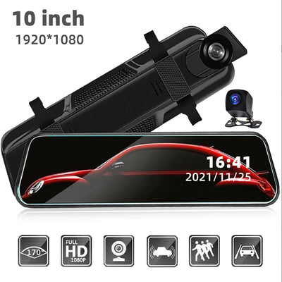 كاميرا أمامية وخلفية للسيارة مع شاشة لمس – رؤية شاملة وجودة عالية Front & Rear Dash Cam with Touch Screen – Full HD Wide View