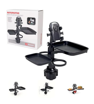 حامل متعدد الاستخدام للسيارة مع طاولة وحامل أكواب Multi-Purpose Car Holder with Table & Cup Holder