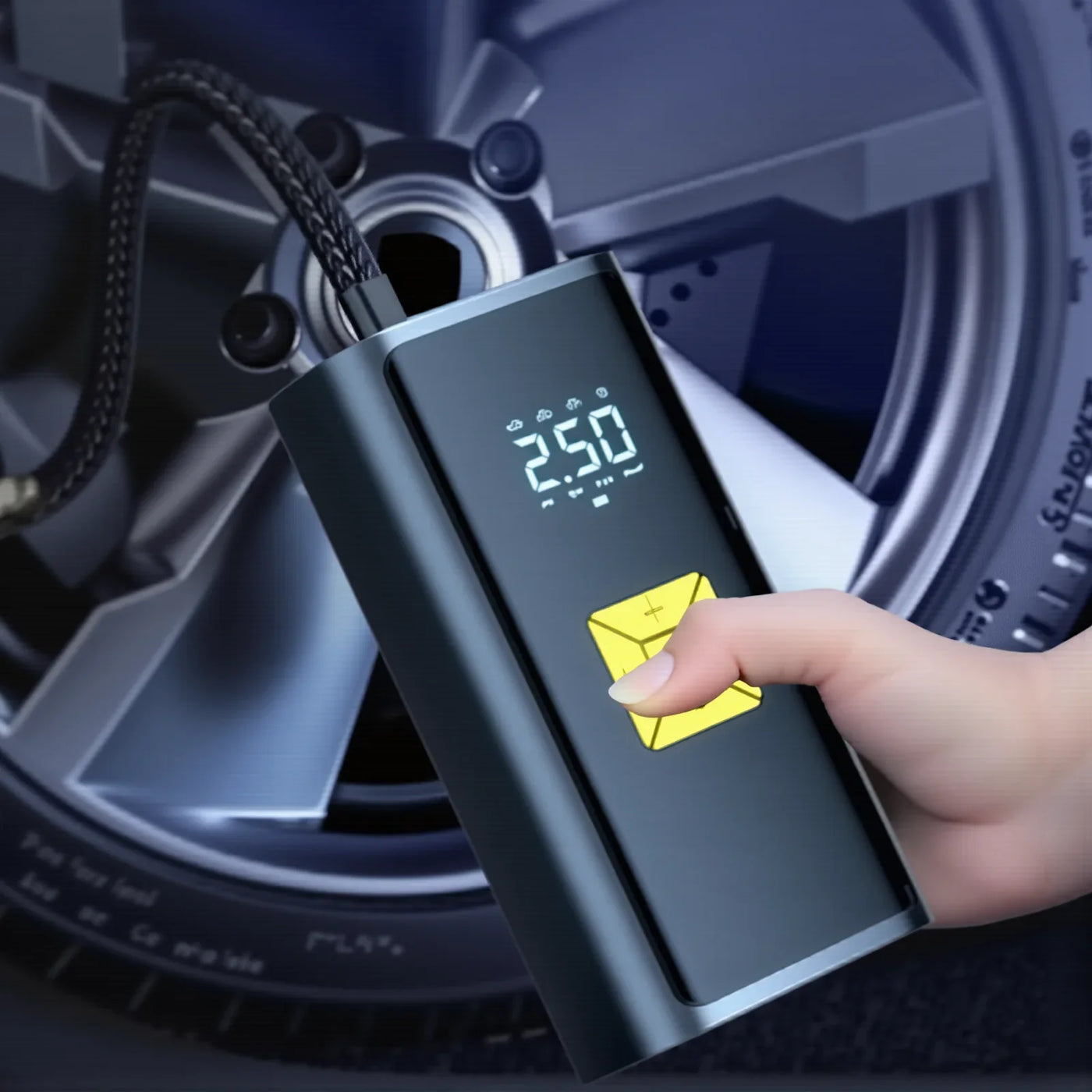 مضخة هواء ذكية محمولة – Portable Smart Air Pump