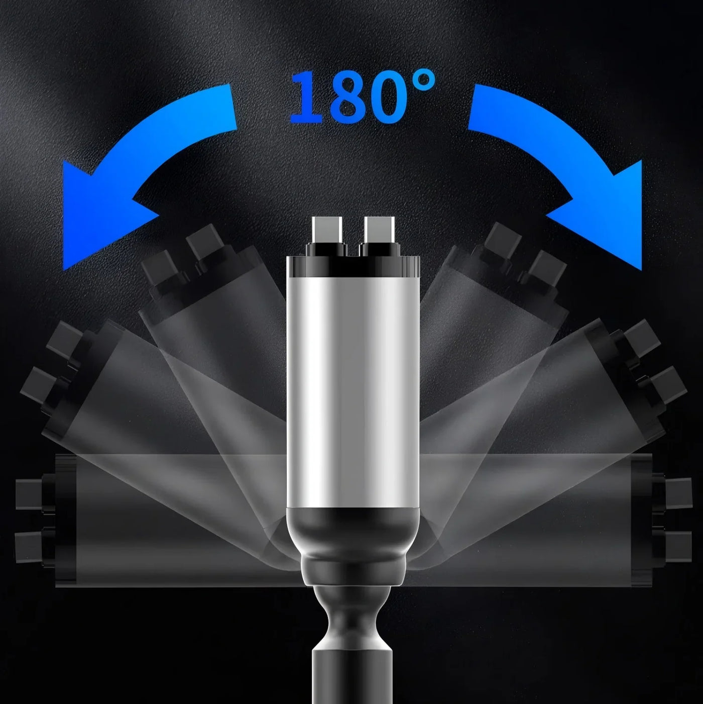 شاحن سريع للسيارة بمنفذ USB-C قابل للسحب | Fast Retractable Car Charger with USB-C Port