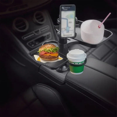 حامل متعدد الاستخدام للسيارة مع طاولة وحامل أكواب Multi-Purpose Car Holder with Table & Cup Holder